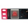 TECHLY I-CASE STRIP-91U MULTIPRESA DA 1U RACK 9 PRESE UNEL PULSANTE LUMINOSO CON COVER E CAVO 2 MT