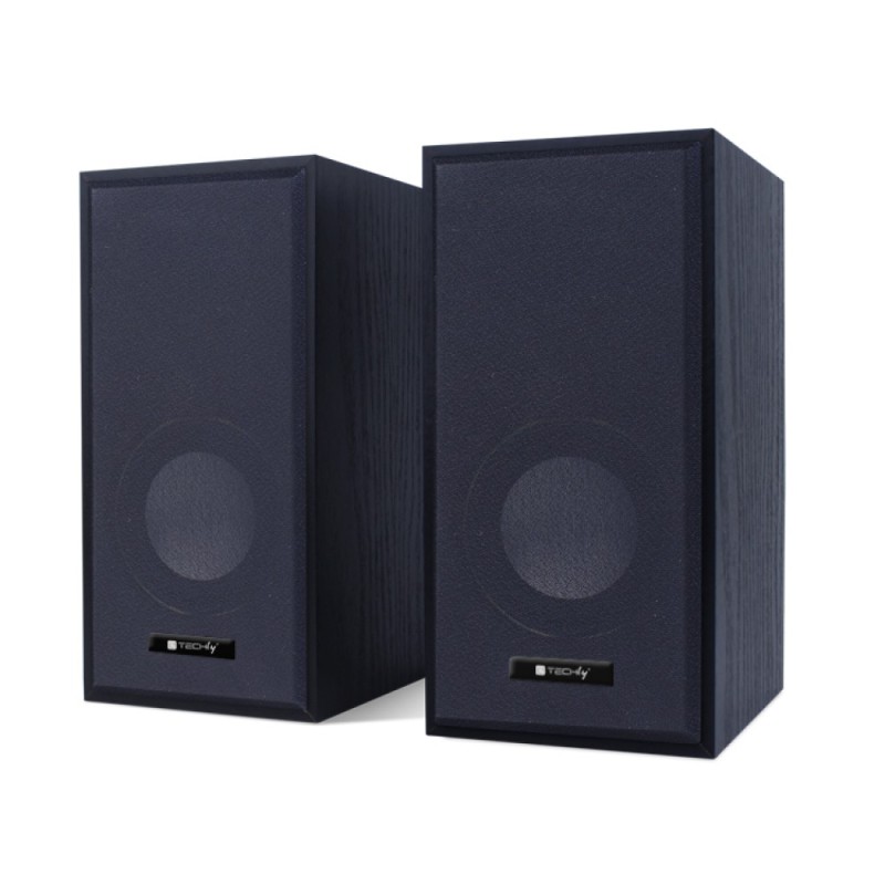 TECHLY ICC SP-320WTY COPPIA CASSE IN LEGNO USB 2.0 E JACK 3.5MM