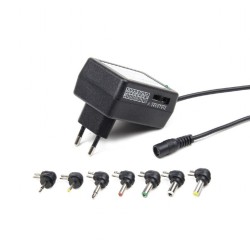 GEMBIRD EG-MC-008 ALIMENTATORE MULTI VOLTAGGIO DA 3V A 12V 12 WATT + 7 CONNETTORI INTERCAMBIABILI