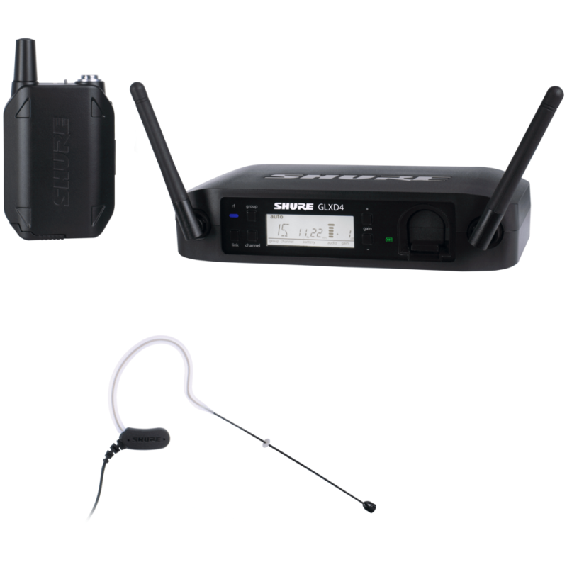 SHURE GLXD14E/MX53 RADIOMICROFONO AD ARCHETTO MINIATURIZZATO