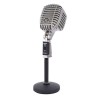 SUPERLUX WH5 MICROFONO DINAMICO CLASSICO VINTAGE CON SUPPORTO DA TAVOLO