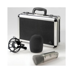BEHRINGER B2-PRO MICROFONO STUDIO CONDENSATORE CARDIOIDE OMNIDIREZIONALE FIGURA 8 + CUSTODIA + SOSPENSIONE + ACCESSORI