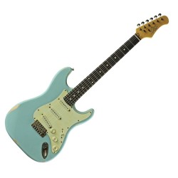 EKO S300 RELIC DAPHNE BLUE CHITARRA ELETTRICA VINTAGE COLORE CELESTE