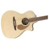 FENDER NEWPORTER PLAYER WN CHAMPAGNE CHITARRA ACUSTICA ELETTRIFICATA PRE + ACCORDATORE FISHMAN