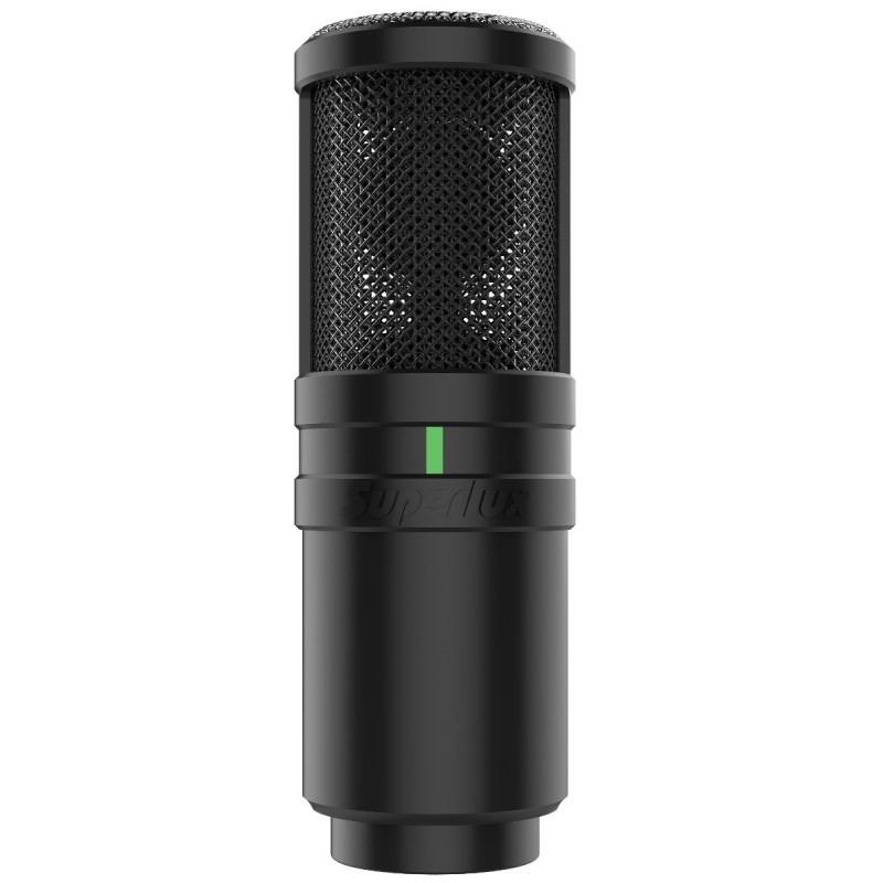 SUPERLUX E205 MICROFONO DA STUDIO A CONDENSATORE LARGO DIAFRAMMA SUPERCARDIOIDE