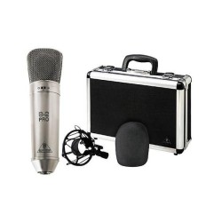 BEHRINGER B2-PRO MICROFONO STUDIO CONDENSATORE CARDIOIDE OMNIDIREZIONALE FIGURA 8 + CUSTODIA + SOSPENSIONE + ACCESSORI