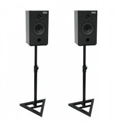 COBRA CLS702 COPPIA SUPPORTI CASSE MONITOR STUDIO STAND REGOLABILE CON BASE TRIANGOLARE PIEDE IN GHISA