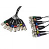 COBRA CP070-06 CAVO MULTICORE DI 6 METRI DA 8 XLR FEMMINA A 8 XLR MASCHIO