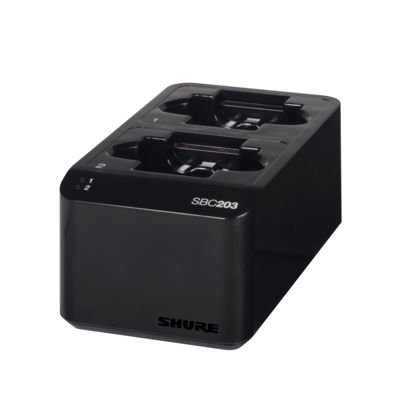 SHURE SBC203E CARICABATTERIE PER 2 BATTERIE SB903