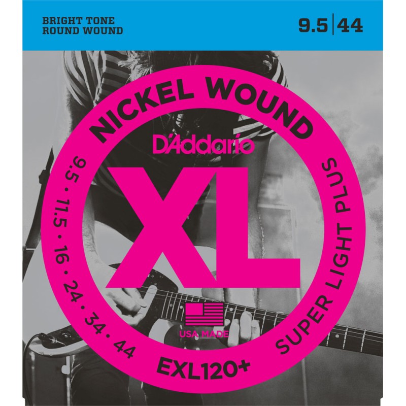 D'ADDARIO EXL120+ 0095-044 BRIGHT ROUND WOUND XL PER CHITARRA ELETTRICA