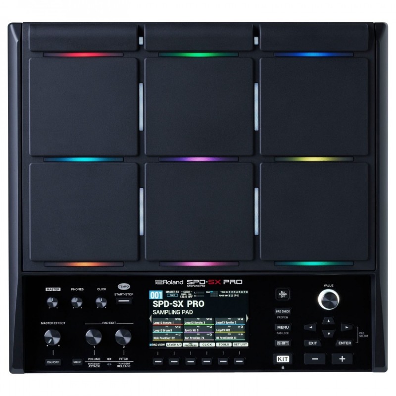 ROLAND SPD-SX PRO PAD CAMPIONATORE CON 9 SUPERFICI SUONABILI E DISPLAY 4.3"