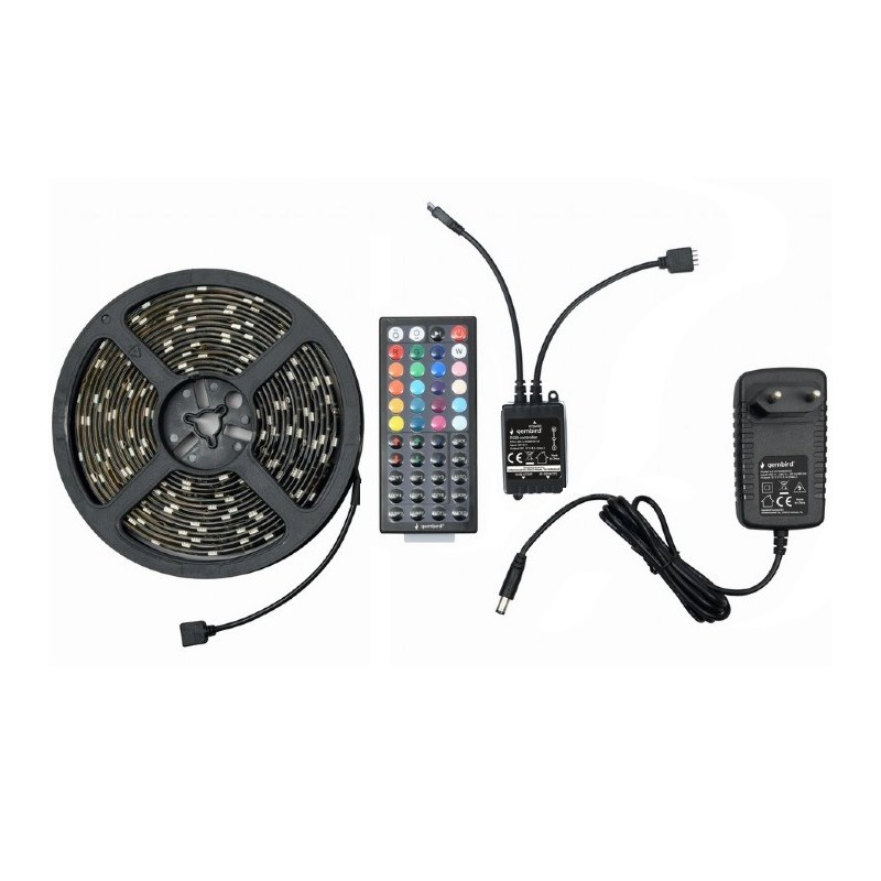 GEMBIRD LED-S-RGB500-01 STRISCIA LED RGB IP65 5 METRI + TELECOMANDO DI CONTROLLO