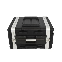 FLYPRO AUDIO FLIGHT CASE 6UM UNITA A TROLLEY  IN PLASTICA COLORE NERO LEGGERO E RESISTENTE