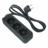STAIRVILLE MULTIPRESA POWER SPLIT 3 WAY BK SPINA E USCITE SCHUKO CAVO 3X1.5 MM2 DA 1.5MT