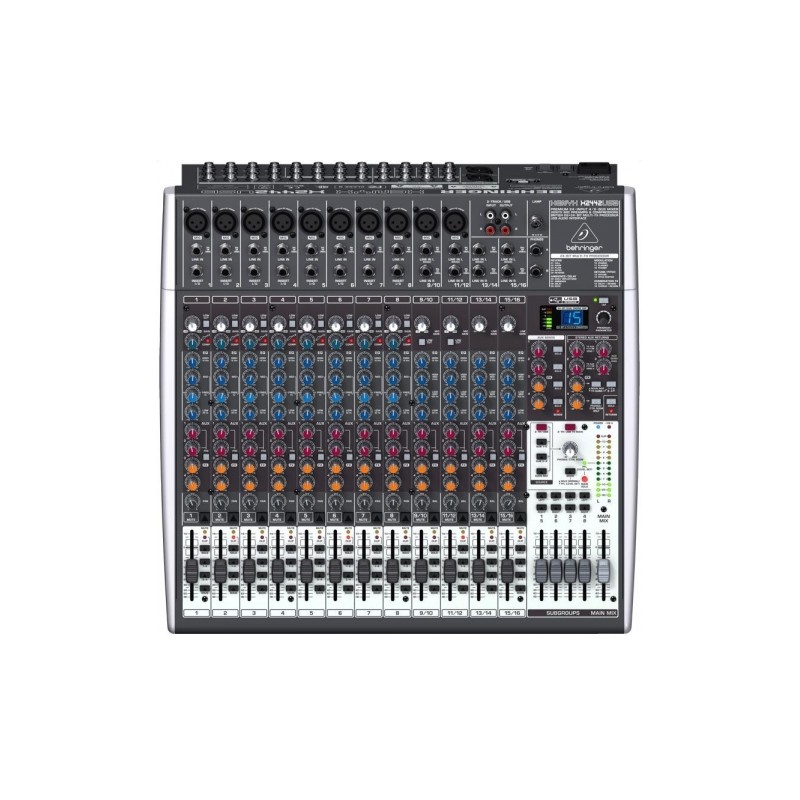 BEHRINGER XENYX X2442-USB MIXER PASSIVO 24 INGRESSI EFFETTI 24 BIT 8 COMPRESSORI 4 AUX 4 SUB + INTERFACCIA AUDIO USB