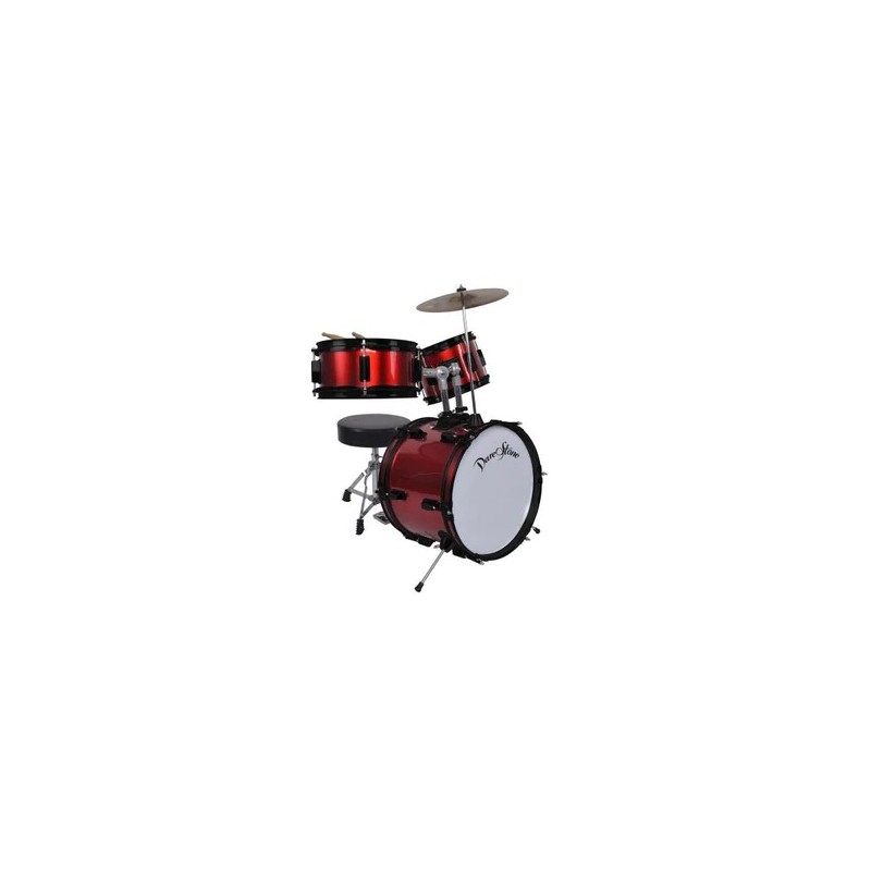 DARESTONE DT JDR3RD BATTERIA ACUSTICA JUNIOR 3 PEZZI PER BAMBINI COLORE ROSSO