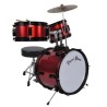 DARESTONE DT JDR3RD BATTERIA ACUSTICA JUNIOR 3 PEZZI PER BAMBINI COLORE ROSSO