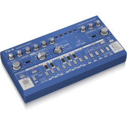 BEHRINGER TD-3 BU BLUE SINTETIZZATORE ANALOGICO DI BASSI CON STEP SEQUENCER ARPEGGIATORE E FILTRO RISONANTE EX-DEMO
