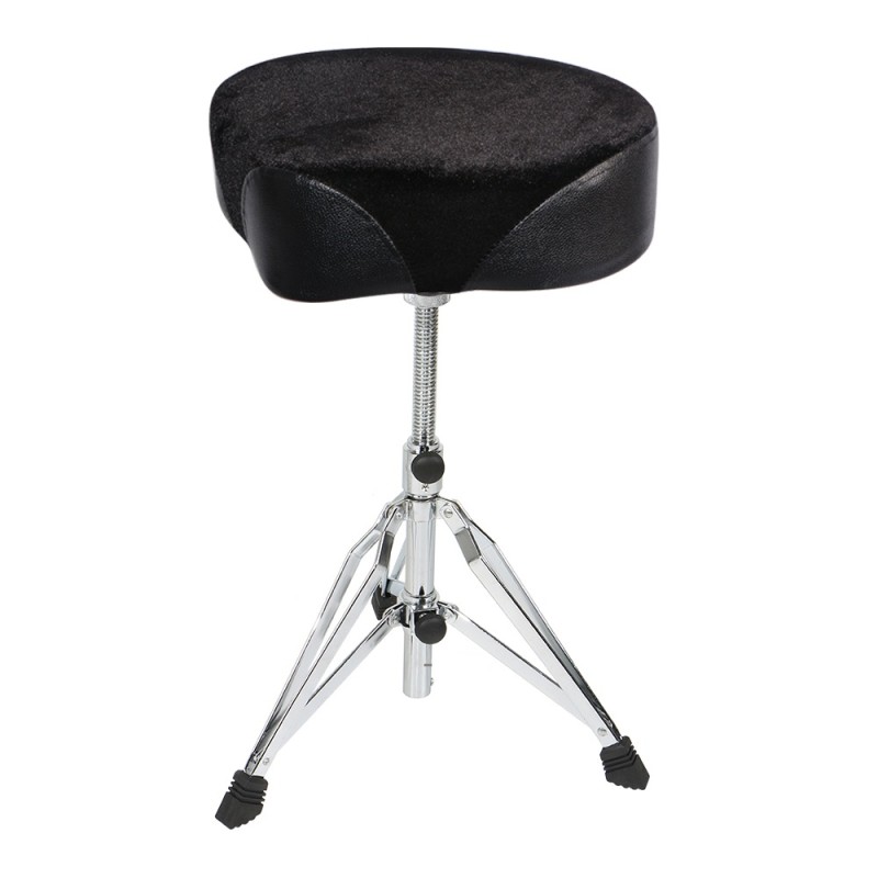 EXTREME DS140 SGABELLO PER BATTERIA POFESSIONALE CON SEDUTA ERGONOMICA TRE PIEDI ALTEZZA VARIABILE A STADI REGOLARI FARFALLA DI 