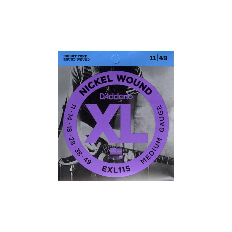 D'ADDARIO EXL115 CORDE CHITARRA ELETTRICA SCALATURA 011-049
