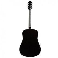FENDER FA115 DREADNOUGHT PACK BLACK KIT CON CHITARRA ACUSTICA NERA BORSA TRACOLLA PLETTRI E LEZIONI ONLINE