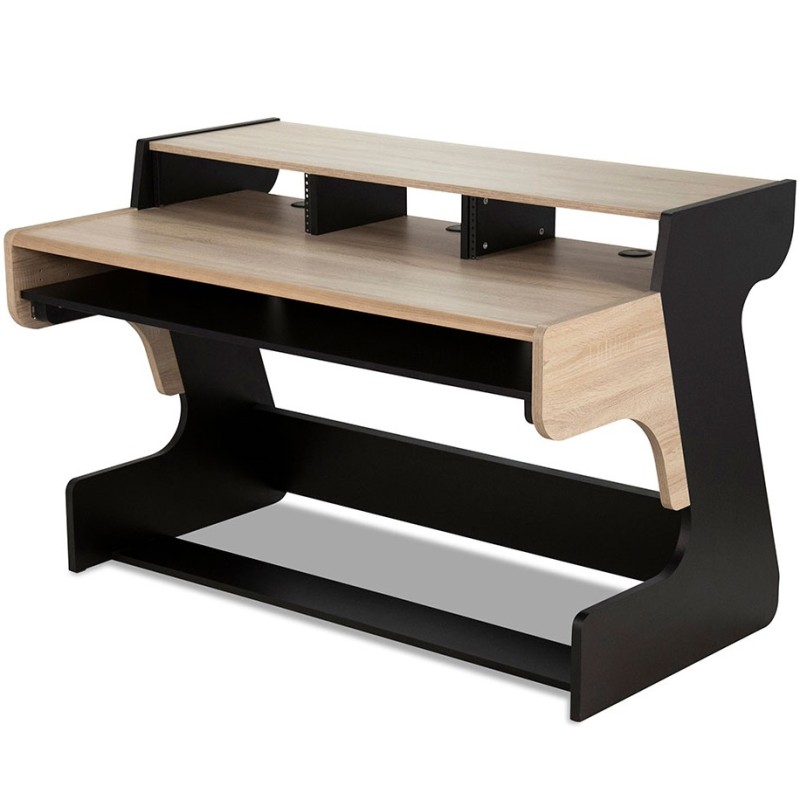 ZAOR MIZA 88 FLEX BLACK OAK STUDIO DESK SCRIVANIA DA STUDIO CON RACK 19" 6U