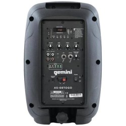 GEMINI AS-08 TOGO CASSA ATTIVA 2 VIE BLUETOOTH WOOFER 8" 500 W CON MICROFONO E LETTORE USB