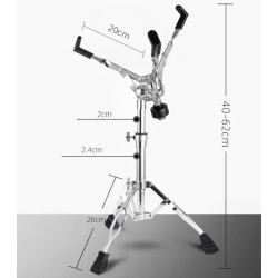 EXTREME SN110 SUPPORTO PER RULLANTE 12" 14" ALTEZZA REGOLABILE GAMBE DOPPIE RICHIUDIBILI
