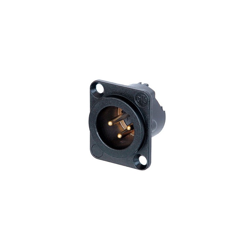 NEUTRIK NC3MD-LX-B PRESA XLR FEMMINA DA PANNELLO CONNETTORE XLR 3 POLI COLORE NERO