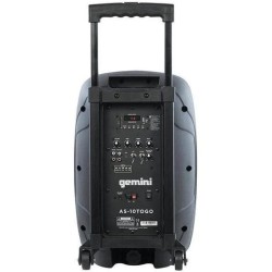 GEMINI AS-10 TOGO CASSA ATTIVA 2 VIE BLUETOOTH WOOFER 10" 1000 W CON MICROFONO E LETTORE USB