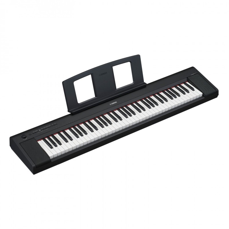 YAMAHA NP35 BLACK PIAGGERO PIANOFORTE DIGITALE PORTATILE 76 TASTI NERO