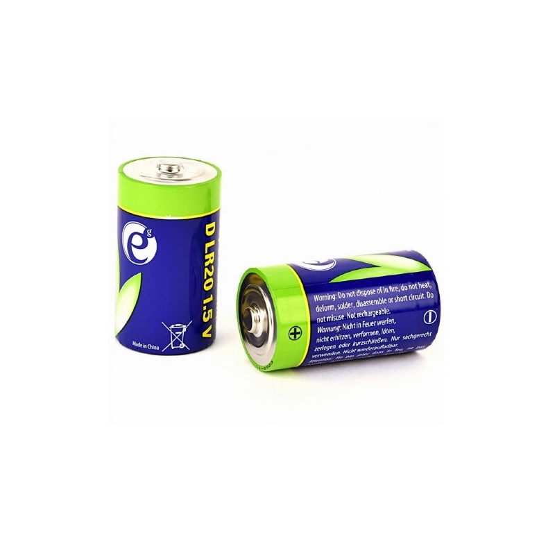 ENERGENIE EG-BA-LR20-01 BATTERIE ALCALINE LR20 (D) CONFEZIONE DA 2 PEZZI
