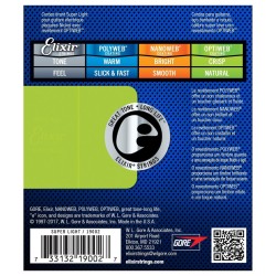ELIXIR OPTIWEB 19002 SUPER LIGHT MUTA DI CORDE PER HITARRA ELETTRICA NIKEL WOUND 009-042