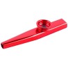 EXTREME KA1M-RD KAZOO PROFESSIONALE IN METALLO COLORE ROSSO CON MEMBRANA INTERCAMBIABILE