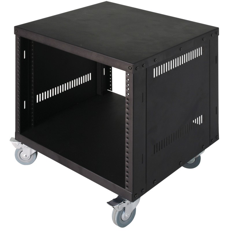 SUPERLUX RS908 ARMADIO RACK 2 APERTURE 8 UNITA' CON RUOTE