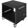 SUPERLUX RS908 ARMADIO RACK 2 APERTURE 8 UNITA' CON RUOTE