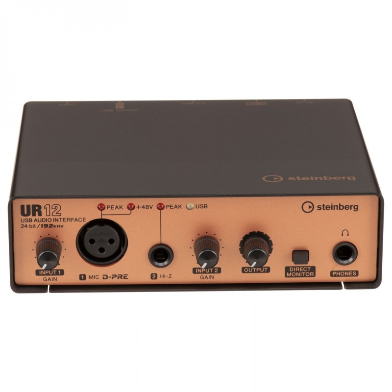 STEINBERG UR12 BLACK INTERFACCIA AUDIO USB 2.0 2 CANALI CON D-PRE 24BIT 192Khz