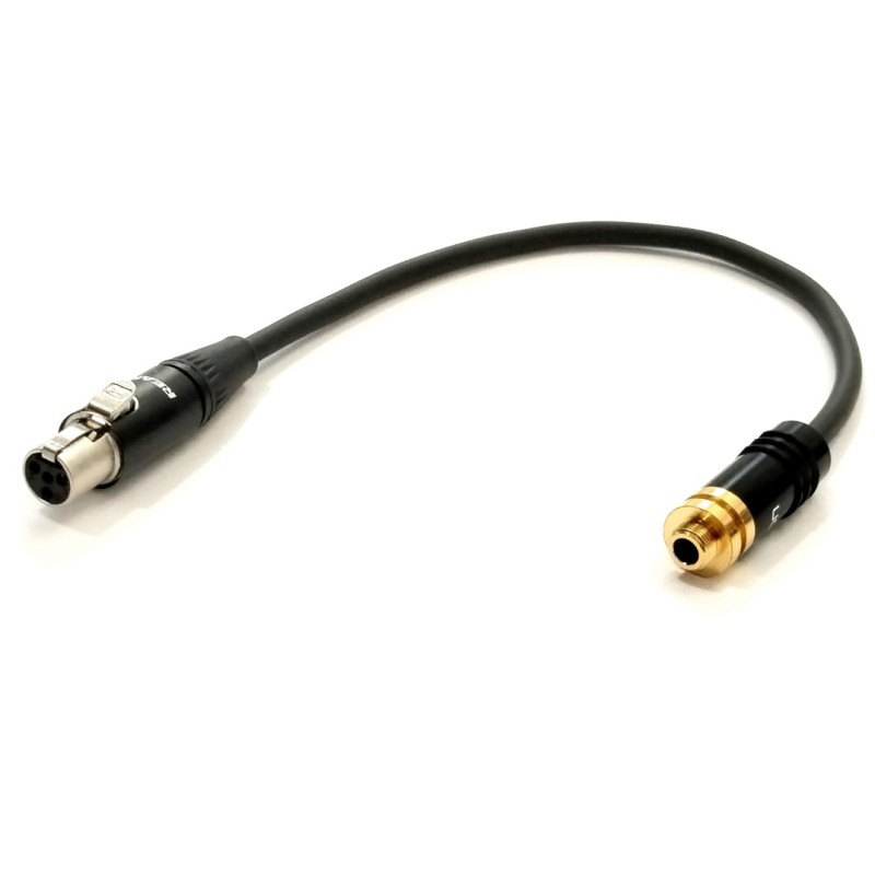 EXTREME CAVO ADATTATORE DA MINI JACK 3.5 SENNHEISER EW FEMMINA A SHURE TQG MINI CANNON 4 POLI FEMMINA