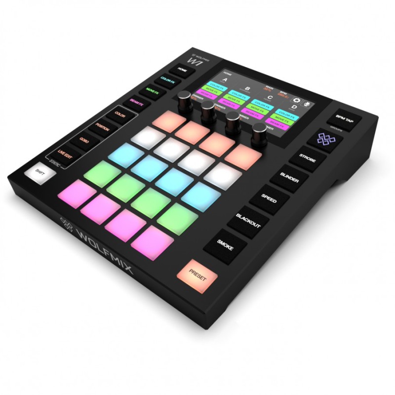 WOLFMIX W1 MKII CONTROLLER LUCI DMX MIXER STAND ALONE