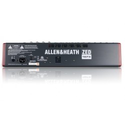 ALLEN&HEATH ZED16FX MIXER PASSIVO + 3 CANALI STEREO + EQUALIZZATORE 3 BANDE + 10 INGRESSI MICROFONO / LINEA MONO