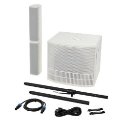 DB ES503 WHITE IMPIANTO COMPLETO ATTIVO 1000W SUBWOOFER + SATELLITI COLORE BIANCO