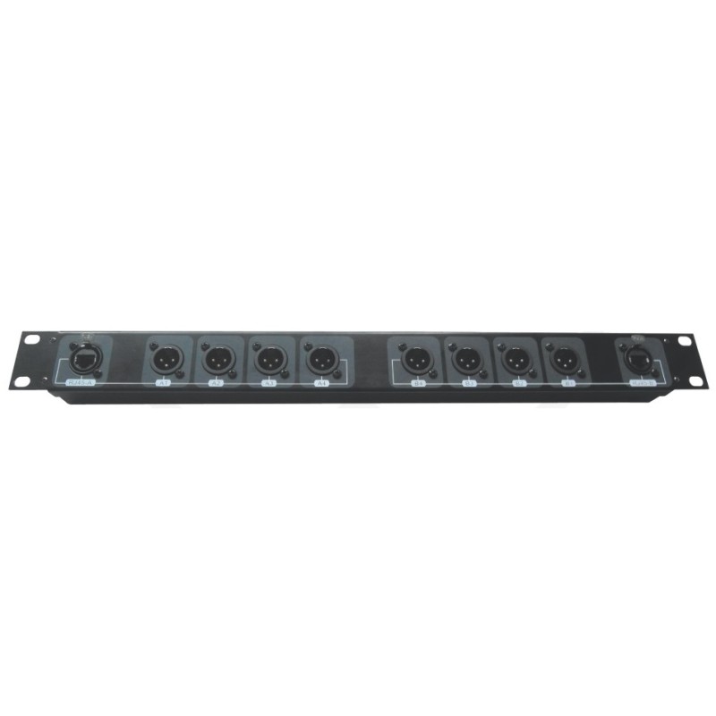 EXTREME PSS-006 STAGEBOX EXTENDER AUDIO - DMX UNA UNITA' RACK SU 2 x RJ45 CON 8 CONNETTORI XLR MASCHIO