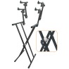 EXTREME KS026 STAND SUPPORTO TASTIERA A DOPPIA XX TRIPLO RIPIANO