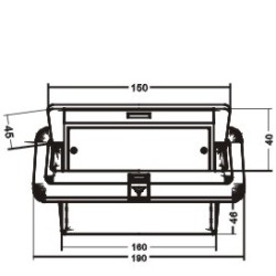 EXTREME GB4XF GROUND BOX DA INCASSO CON 4 CONNETTORI XLR FEMMINA