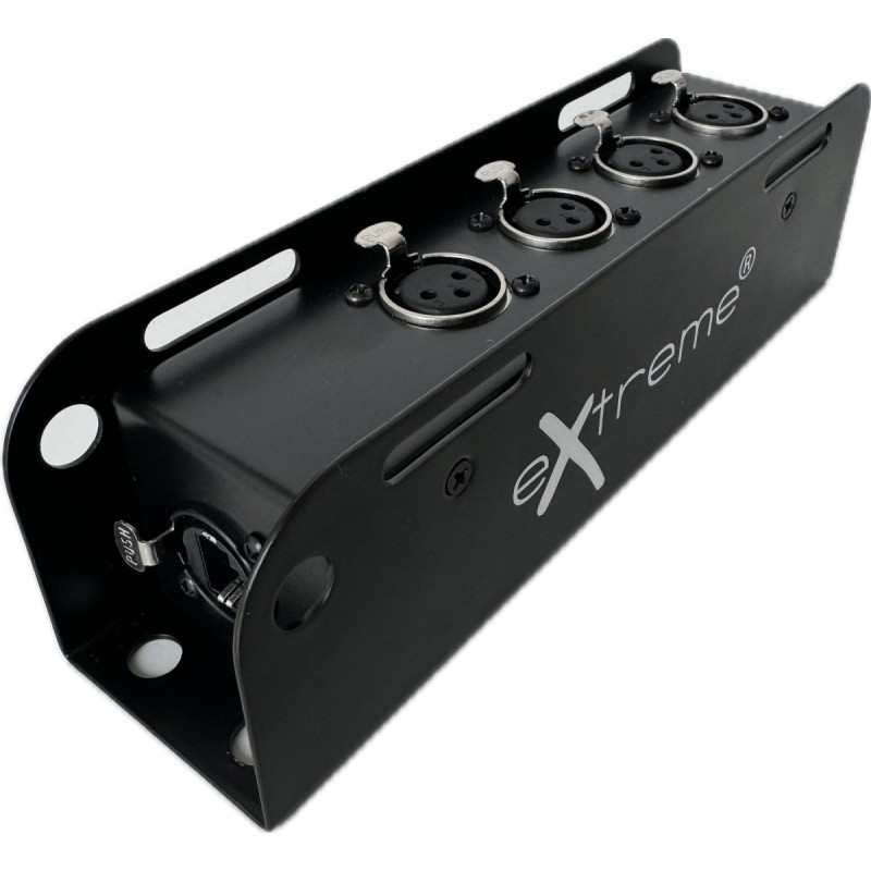 EXTREME SB4XFCAT MINI STAGEBOX EXTENDER AUDIO - DMX SU RJ45 CON 4 CONNETTORI XLR FEMMINA