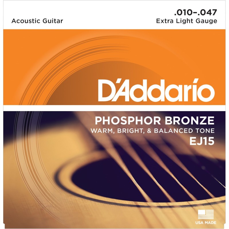 D'ADDARIO EJ15 CORDE PER CHITARRA ACUSTICA 10-47