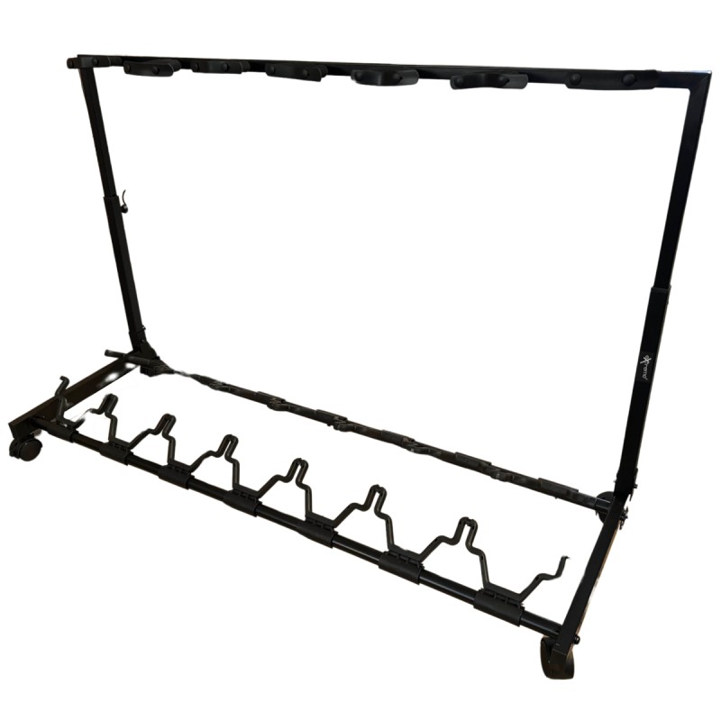 EXTREME GS051-7 SUPPORTO UNIVERSALE RIPIEGABILE IN METALLO A RASTRELLIERA PER 7 CHITARRE CLASSICHE O ACUSTICHE