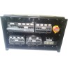 QUADRO CORRENTE POWERBOX SPINA 63A PENTAPOLARE TRIFASE 12 PRESE CEE 16A MONOFASE + 2 32A 5P 3 SPIE VOLTOMETRO AMPEROMETRO EMERGE