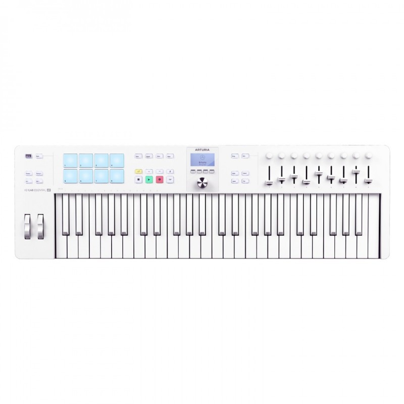 ARTURIA KEYLAB ESSENTIAL MK3 49 ALPINE WHITE TASTIERA MASTER KEYBOARD MIDI USB 49 TASTI