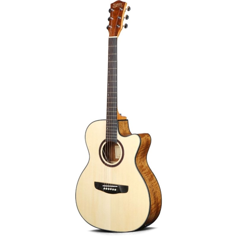 ALYSEE A160-CE-NAT CHITARRA ACUSTICA SPALLA MANCANTE ELETTRIFICATA COLORE NATURAL